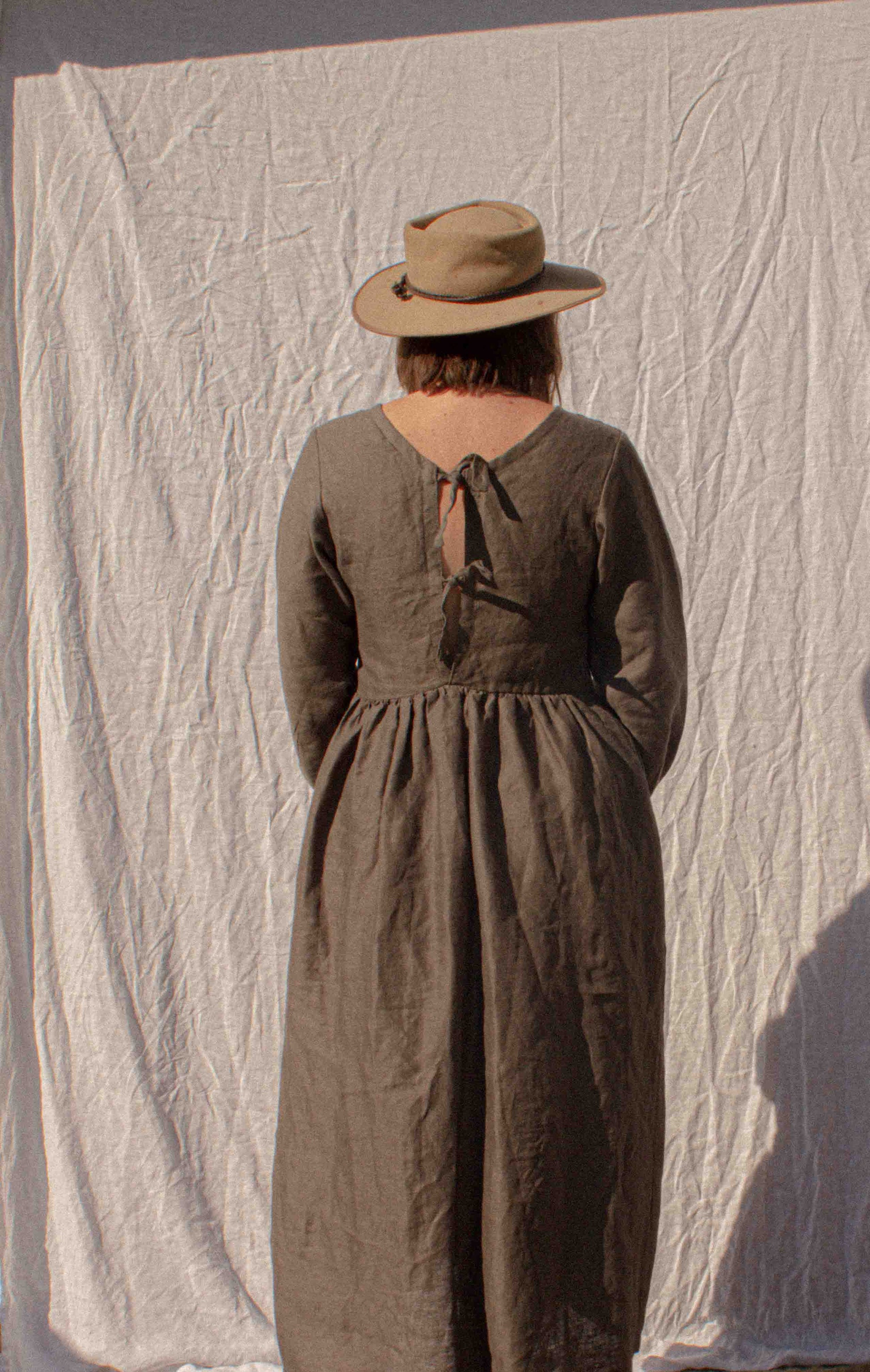 Sleeved Bloomer Dress Olive image 6